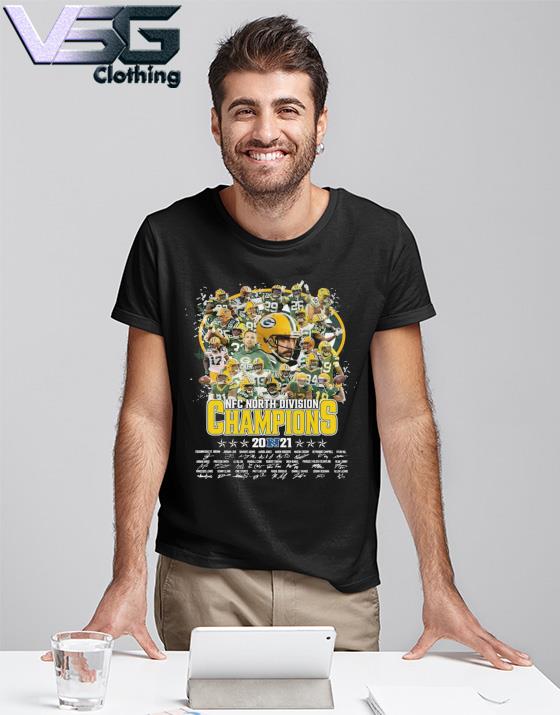 Green Bay Packers 2021 NFC north division Champions signatures shirt,  hoodie, sweatshirt and tank top