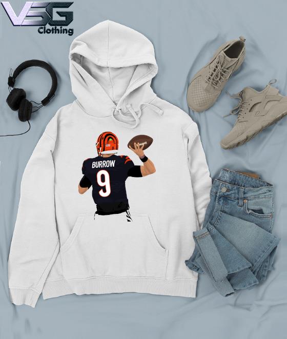 Number 9 Joe Burrow Cincinnati Bengals style shirt, hoodie