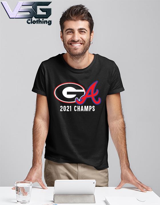 2021 Champions UGA Bulldogs Braves Celebration Unisex T Shirt