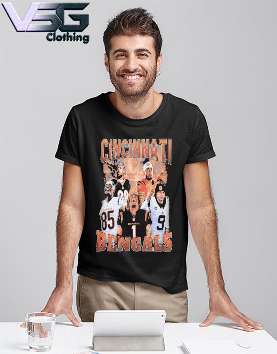 Ginginnati Bengals TShirt, Trendy Vintage Retro Style NFL Unisex