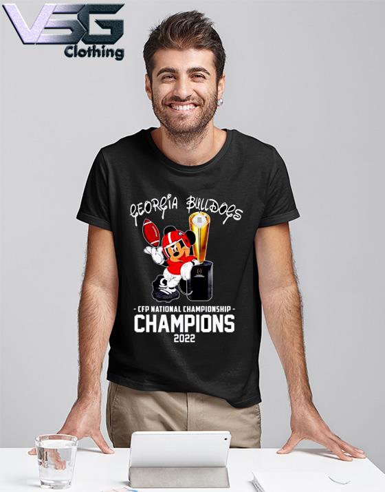 Mickey Mouse Georgia Bulldogs 2022 Cfp National Champions Shirt