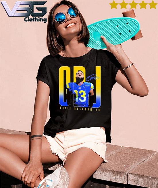 Official odell Beckham Jr Los Angeles Rams Football Team T-Shirt