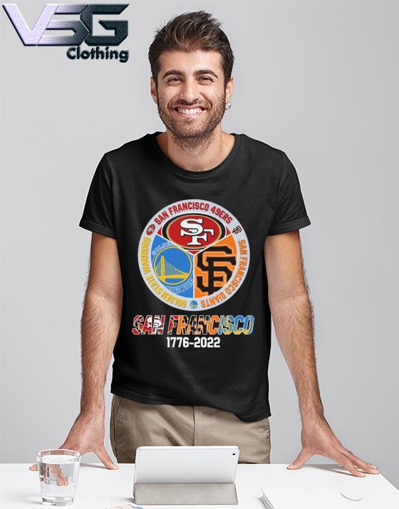 San Francisco Giants Golden State Warriors San Francisco 49ers hearts 2023  shirt, hoodie, longsleeve tee, sweater