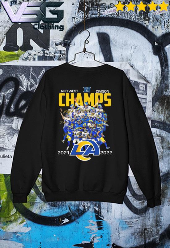 Los Angeles Rams champions 2021 NFC west champs logo T-shirt