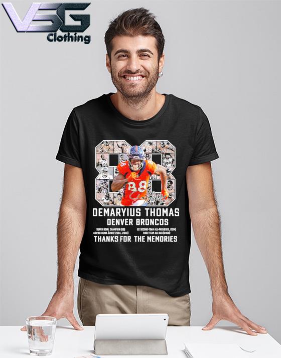 Demaryius Thomas No#88 Broncos Thank You For The Memories T-Shirt Fan Made  |