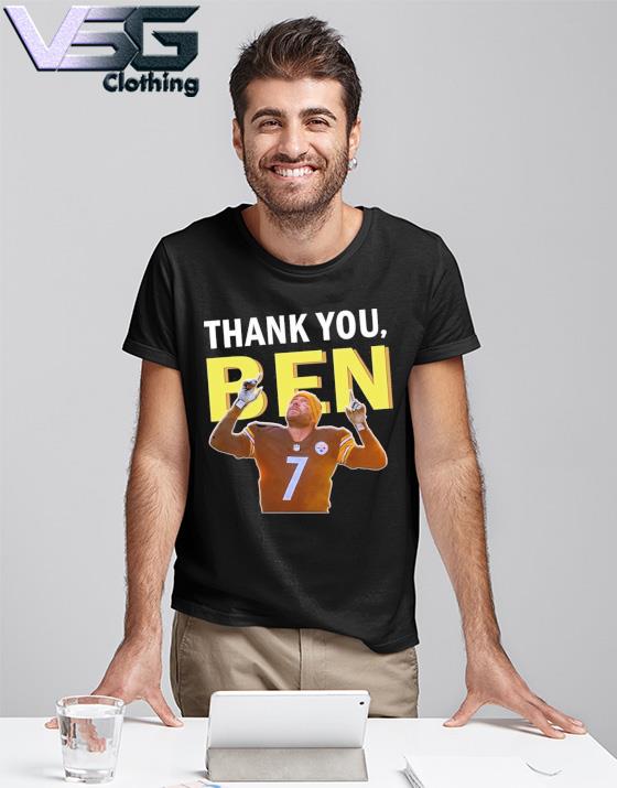 Thank you ben roethlisberger Pittsburgh steelers nfl shirt, hoodie,  sweater, long sleeve and tank top