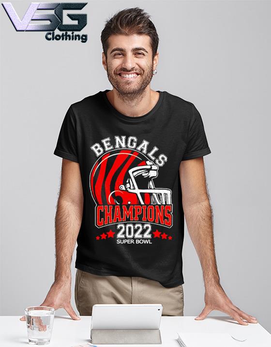 Helmet Cincinnati Bengals 2022 Champions Super Bowl Classic T-Shirt -  Boomidia Deal