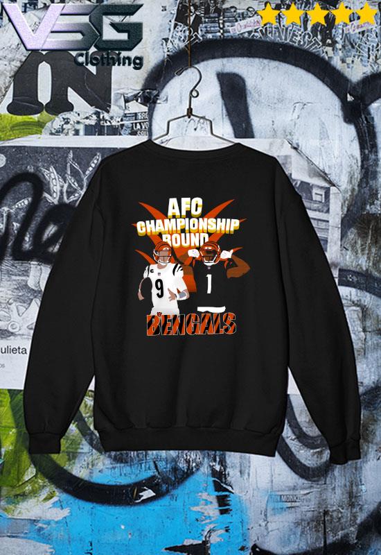 Joe Burrow And Ja'Marr Chase AFC Championship Round Bengals Shirt - Trends  Bedding