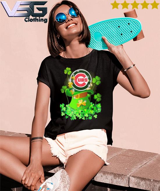 Women's Chicago Cubs Heathered Gray Plus Size St. Patrick's Day T-Shirt