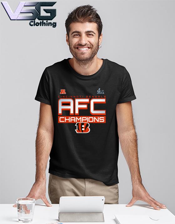 Cincinnati Bengals 2021 AFC Champions Iconic T-Shirt - Black