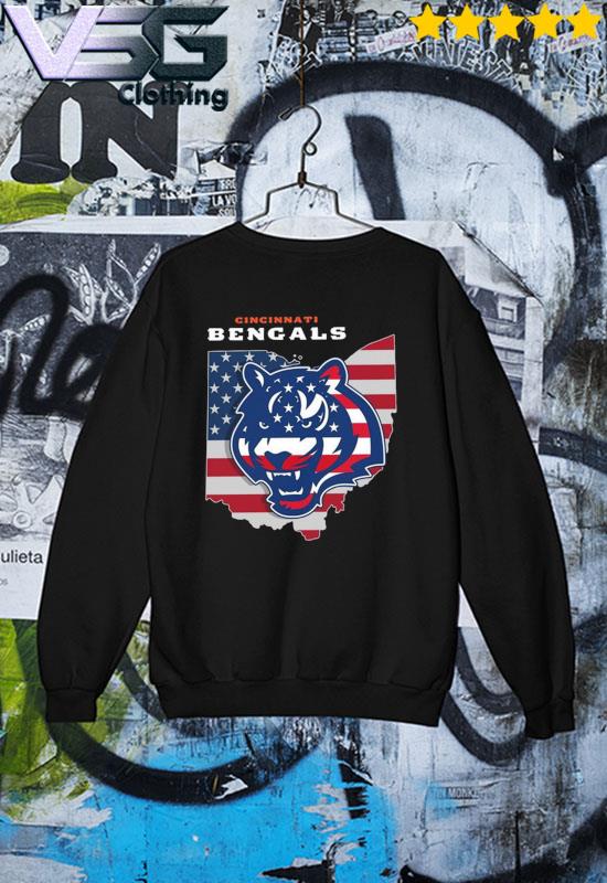 Patriotic Pride Cincinnati Bengals Tiger American Flag Shirt, Cincinnati  Bengals Gift