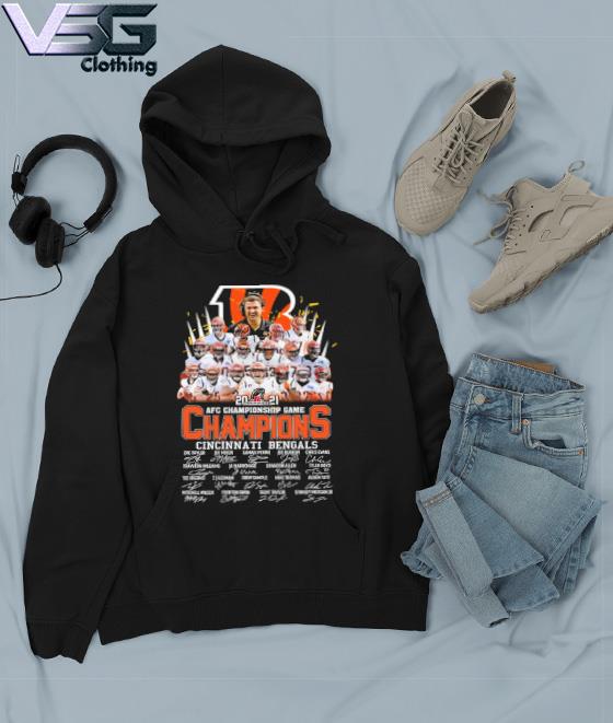 AFC Champions Cincinnati Bengals Team Signatures Shirt, Bengals Fan Gifts  in 2023