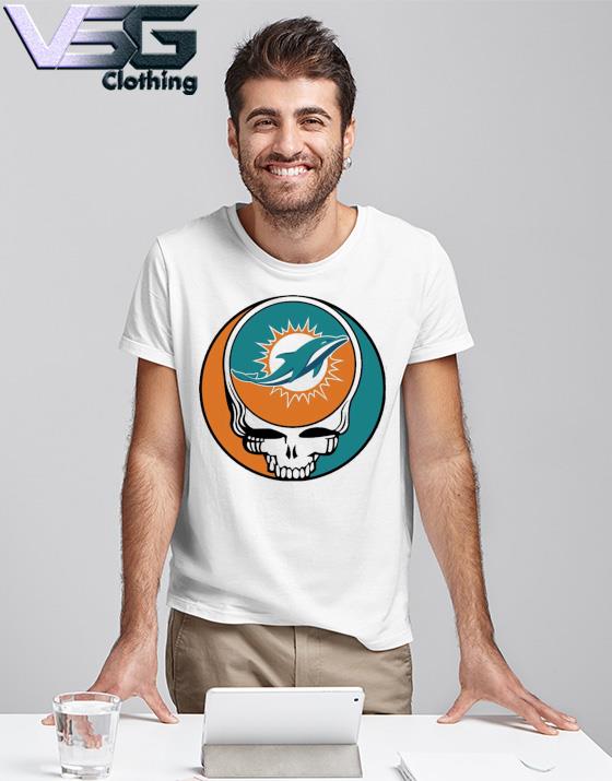 Miami Dolphins / Grateful Dead Custom Printed T-Shirt