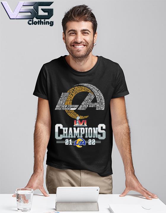 LA Rams Super Bowl LVI 2022 Champions Shirt