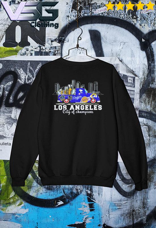 Snoopy Driver Car LA Galaxy and LA Kings and LA Dodgers and LA Lakers and LA  Rams Los Angeles City Of Champions Shirt, hoodie, sweater, long sleeve and  tank top