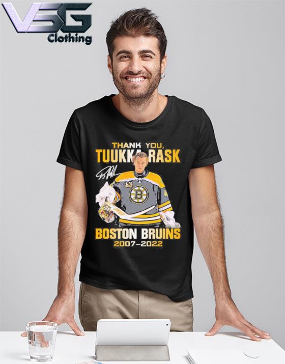 Thank you Tuukka Rask signature Boston Bruins 2007 2022 nice shirt, hoodie,  sweater, long sleeve and tank top