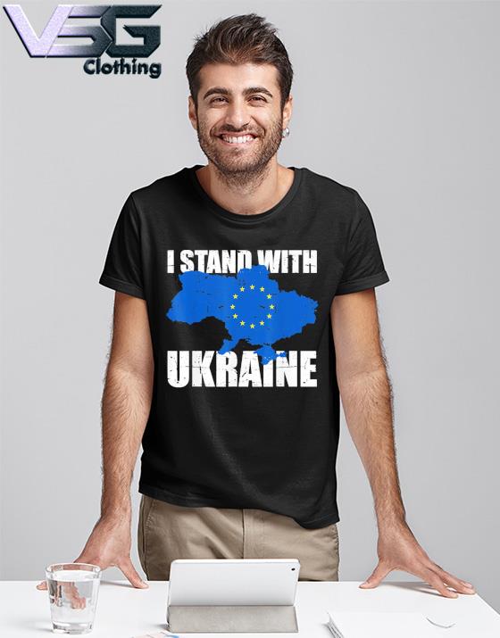 Awesome Stand With Ukraine Europe Support Ukrainian Strong Peace T-Shirt, hoodie, sweater, long sleeve tank top