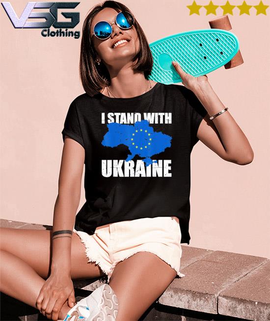 Awesome Stand With Ukraine Europe Support Ukrainian Strong Peace T-Shirt, hoodie, sweater, long sleeve tank top