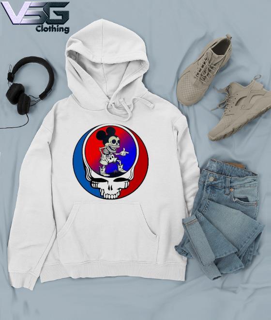 Grateful Dead skull and Mickey Mouse skeleton shirt, hoodie, sweater, long  sleeve and tank top