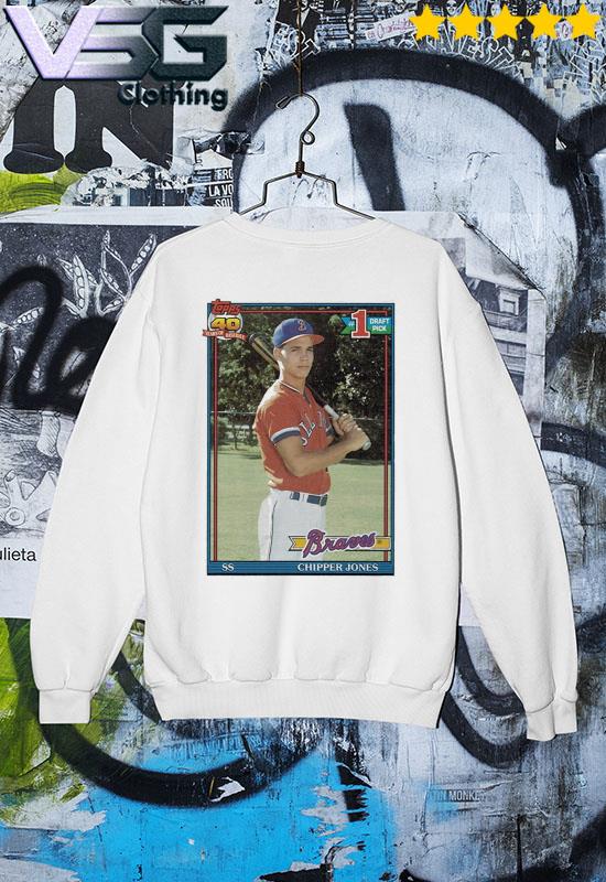 1991 Topps Baseball Chipper Jones Braves Shirt, hoodie, sweater