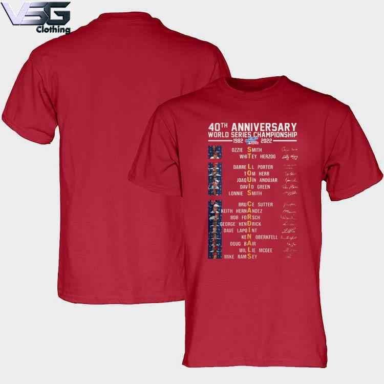 St Louis Cardinals 40th Anniversary world series championship