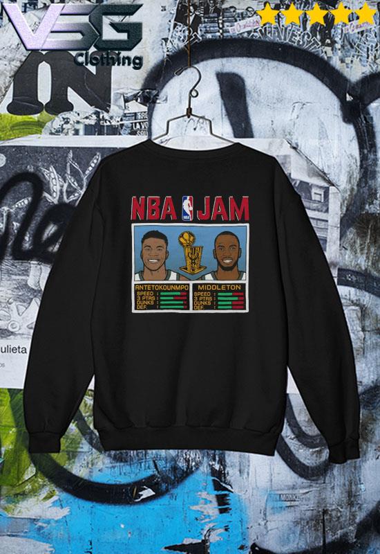 Khris Middleton got dissed on this 'NBA Jam' T-shirt