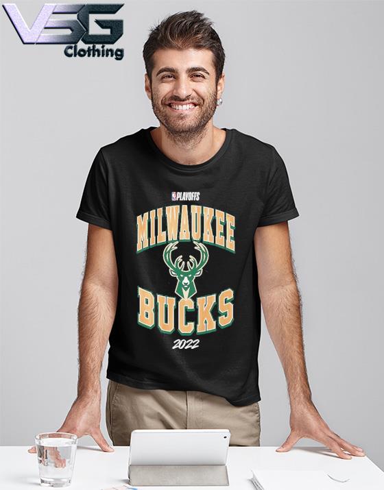 Milwaukee Bucks Youth 2022 NBA Playoffs Hype T-Shirt - Black