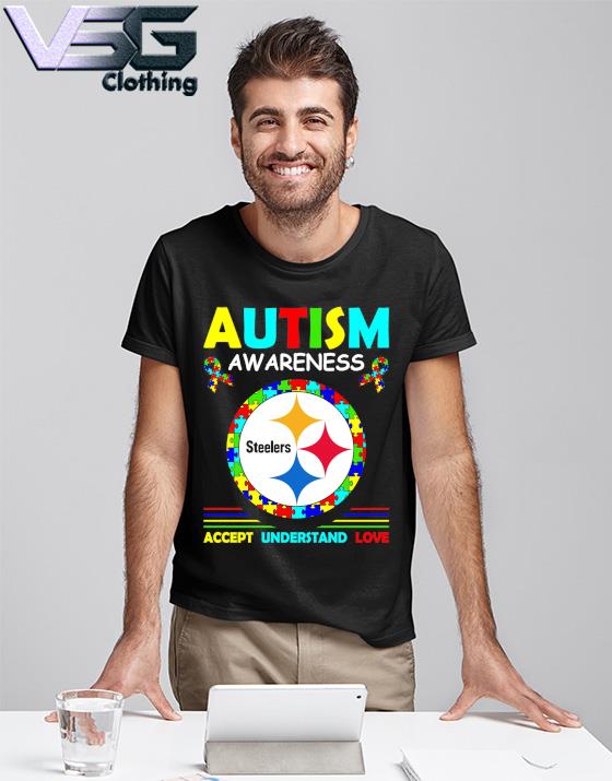 Pittsburgh Steelers Logo Football Autism Awareness T-Shirt - T-shirts Low  Price