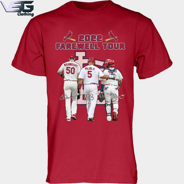 The Farewell Tour 2022 St. Louis Cardinals Pujols, Molina and Wainwright  T-shirt