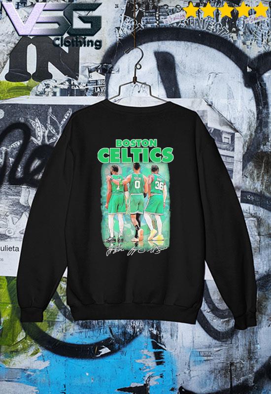 Boston Celtics Jaylen Brown Jayson Tatum And Marcus Smart Signatures Shirt,  hoodie, sweater, long sleeve and tank top
