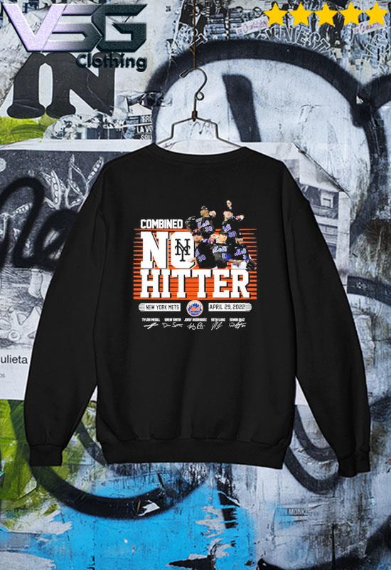 Official Combined No Hitter New York Mets April 29 - 2022 Signatures T-Shirt,  hoodie, sweater, long sleeve and tank top