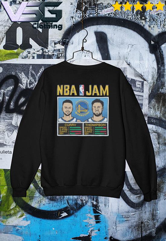 Golden State Warriors Stephen Curry and Klay Thompson NBA JAM shirt,  hoodie, sweater, long sleeve and tank top