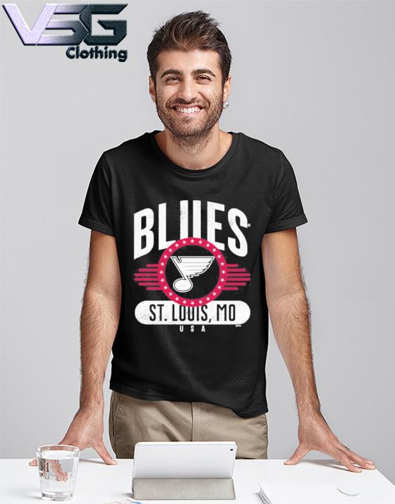 Official St. Louis Blues Americana Stars And Stripes 2022 T-Shirt