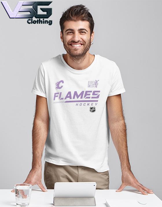 calgary flames hockey fights cancer jersey