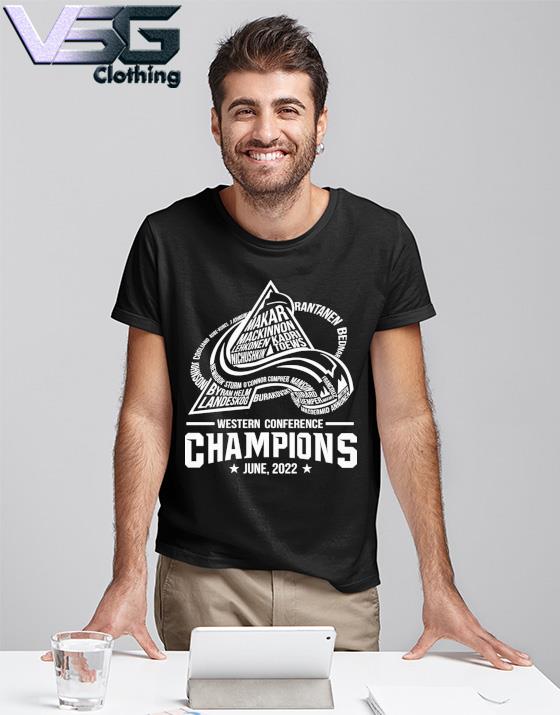 Colorado Avalanche Team Name Western Conference Champions June 2022 shirt