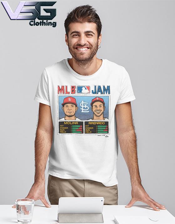 MLB Jam Cardinals Molina And Arenado Retro St. Louis Cardinals T-Shirt,  hoodie, sweater, long sleeve and tank top