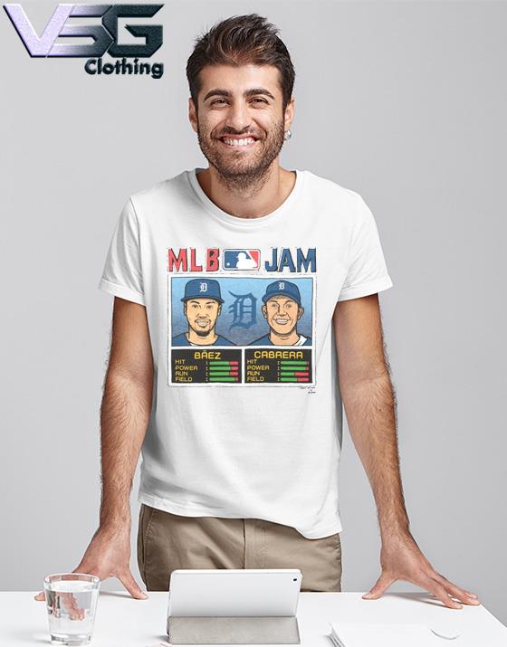 MLB Jam Tigers Baez and Cabrera  Retro Detroit Tigers T-Shirt – HOMAGE