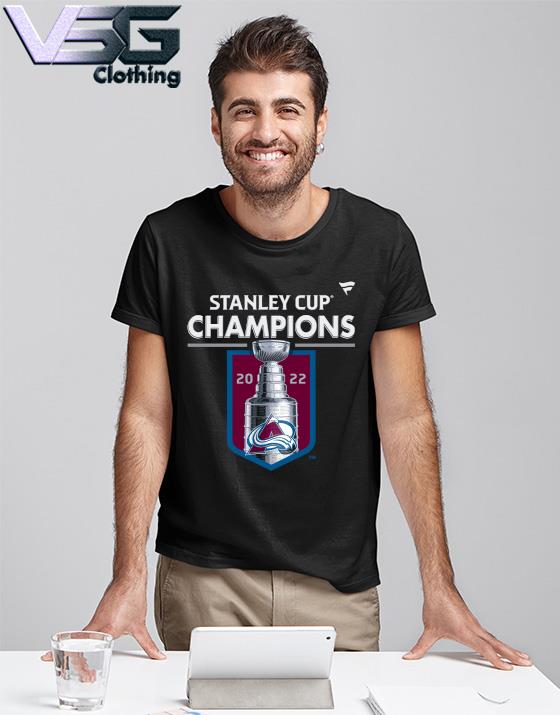 2022 Stanley Cup Champions Avalanche T Shirt white, Custom prints store