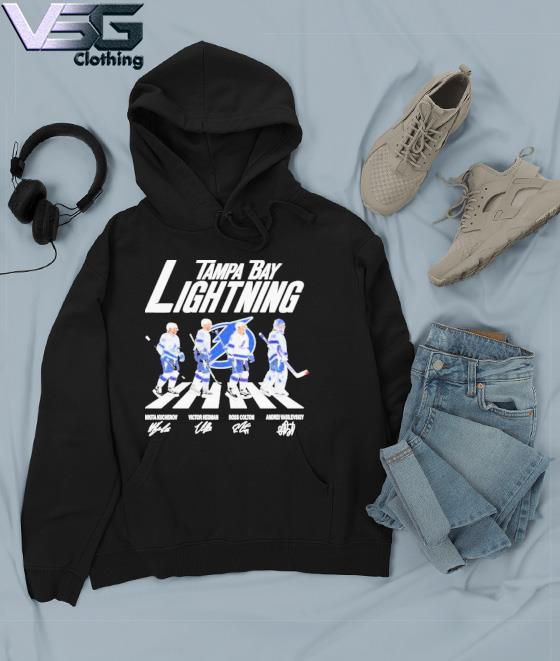 Tampa Bay Lightning Abbey Road Nikita Kucherov Victor Hedman Ross Colton  Andrei Vasilevskiy signatures shirt, hoodie, sweater, long sleeve and tank  top