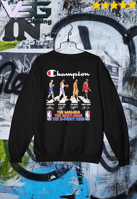 Champion's Curry and James and Bryant and Jordan abbey road NBA the Mamba the Goat-King the 3-Point King signatures s Sweater