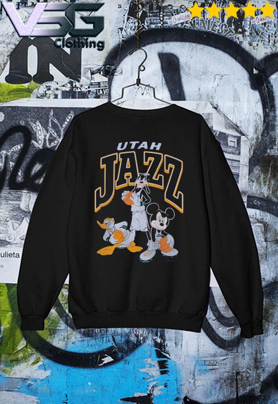Men's Junk Food Navy Utah Jazz Disney Mickey Squad 2022 T-Shirt