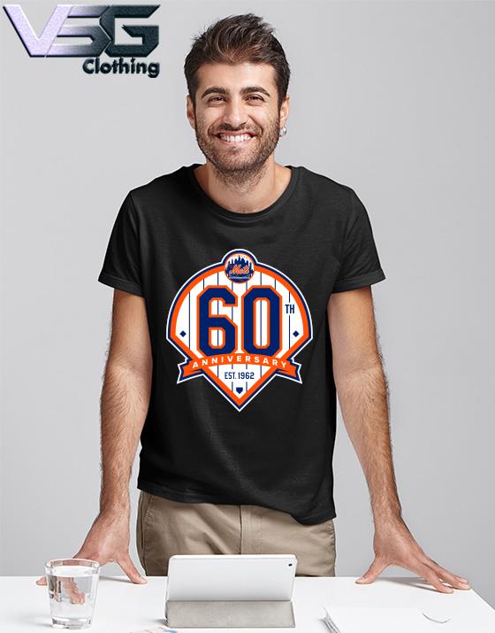 New York Mets 1962 2022 60Th Anniversary Signatures T-Shirt