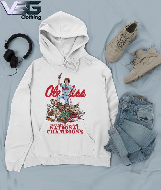 Ole Miss Rebels 2022 NCAA CWS Baseball Pile National Champs T-Shirt Hoodie