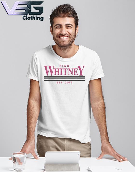 Pink Whitney Embroidered Tee - Spittin Chiclets T-Shirts