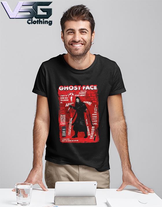 Retro Ghostface Horror Movie Fan Halloween s T-Shirt