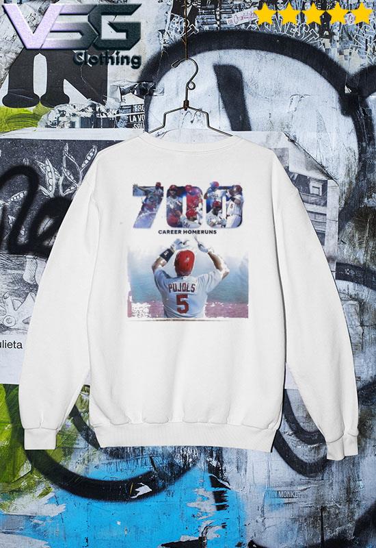 Albert Pujols 700 Career Home Runs shirt, hoodie, sweater, long sleeve and  tank top