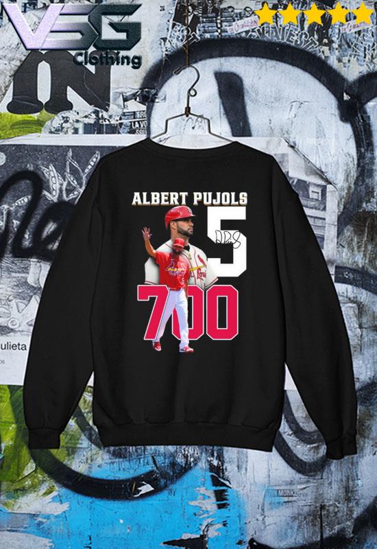 Albert pujols 700 career home runs st louis cardinals shirt, hoodie,  sweater, long sleeve and tank top