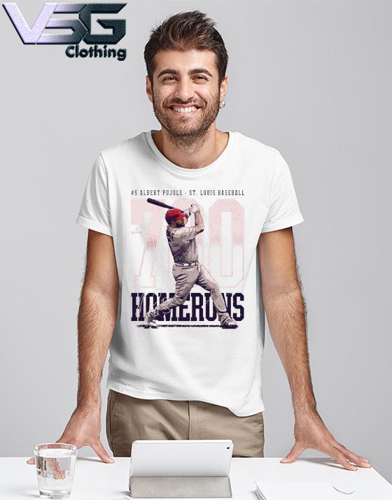 Official The St. Louis Baseball Albert Pujols 700 Home Run Tee