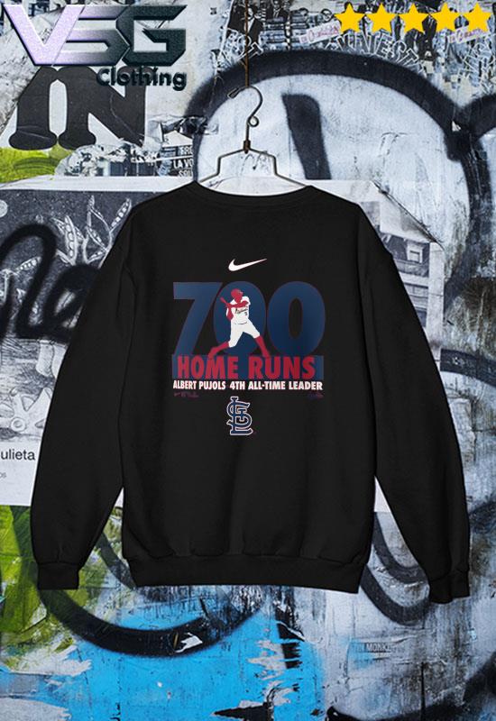 Albert Pujols St. Louis Cardinals Nike 700th Home Run Milestone T-Shirt