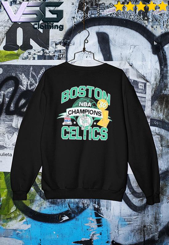 Logo Boston celtics mitchell and ness NBA champs history vintage
